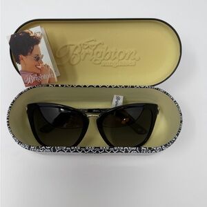 Brighton Black Cat-Eye Eternity Knot Sunglasses NWT and Case